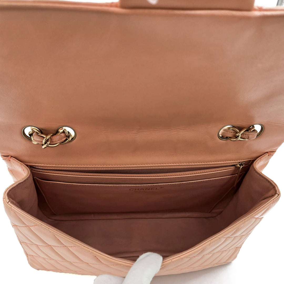 Chanel Jumbo Lambskin Classic Single Flap Bag