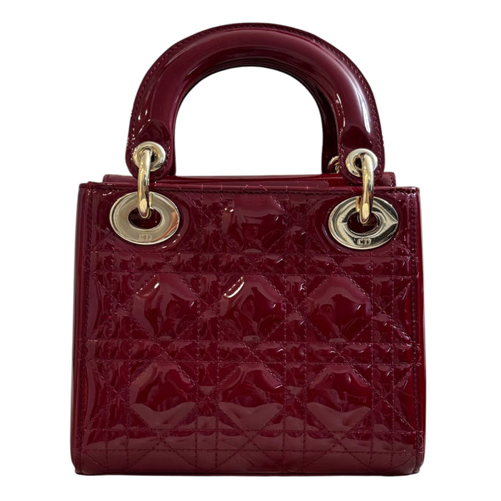 Christian Dior Patent Mini Lady Dior Bag