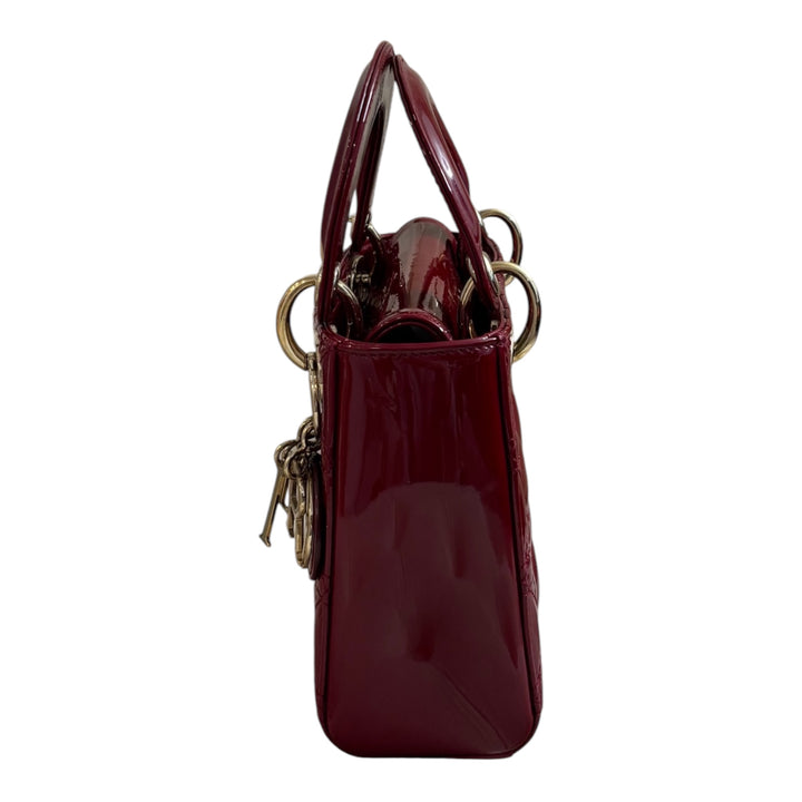 Christian Dior Patent Mini Lady Dior Bag