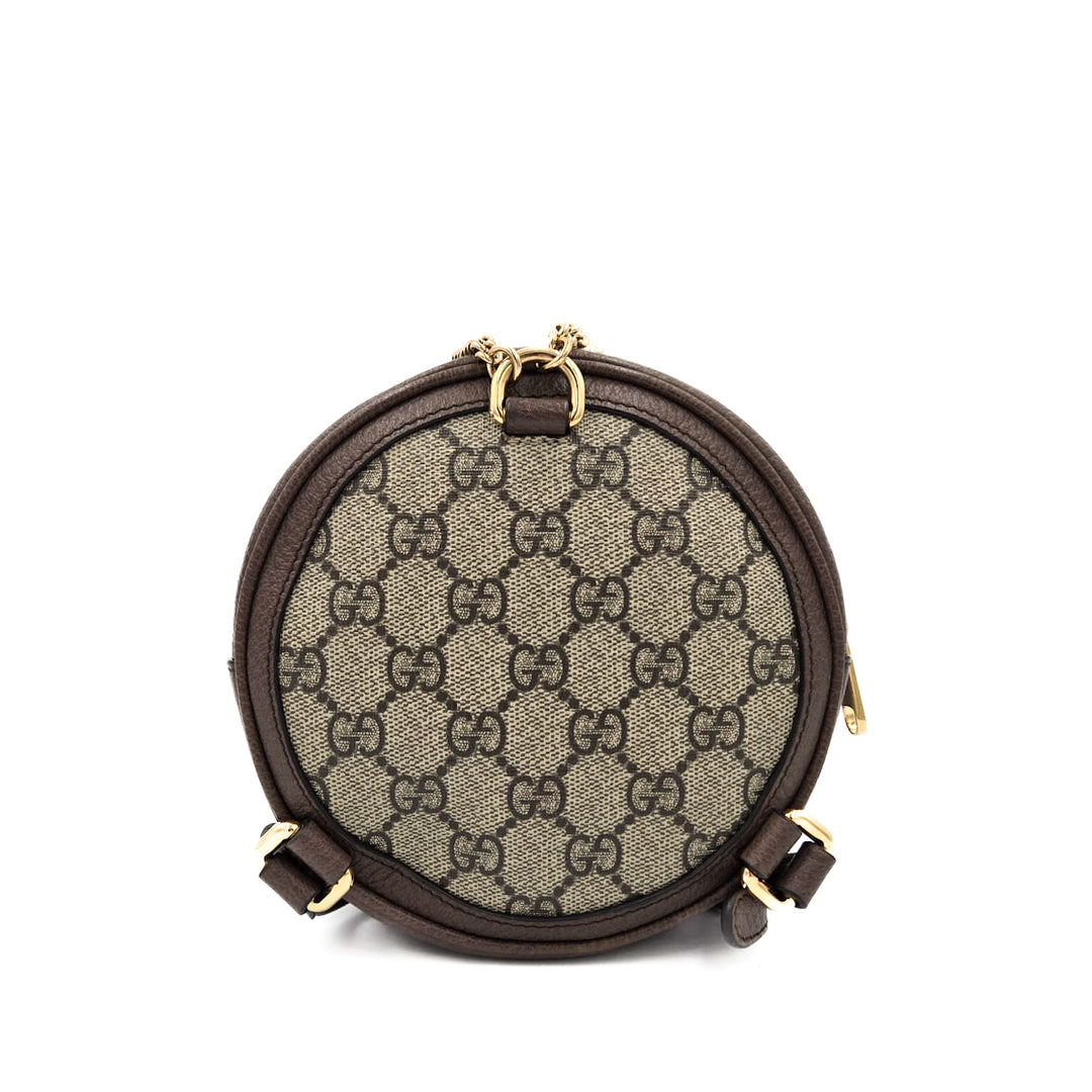 Gucci GG Supreme Ophidia Round Mini Backpack