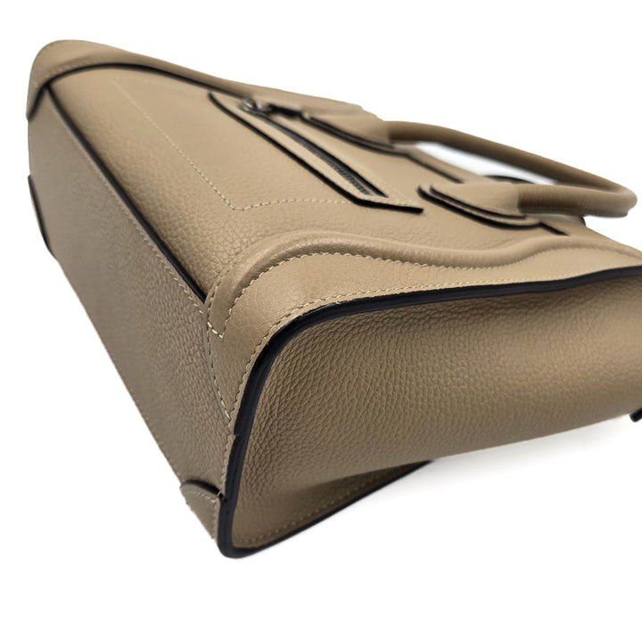 Celine Drummed Calfskin Nano Luggage Bag