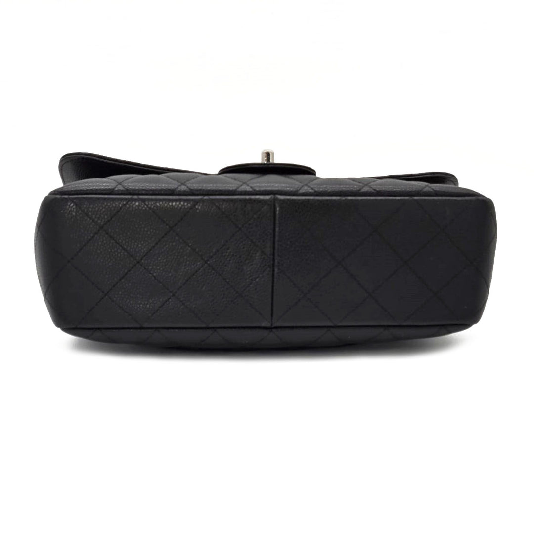 Chanel Black Caviar Classic Jumbo Single Flap Bag