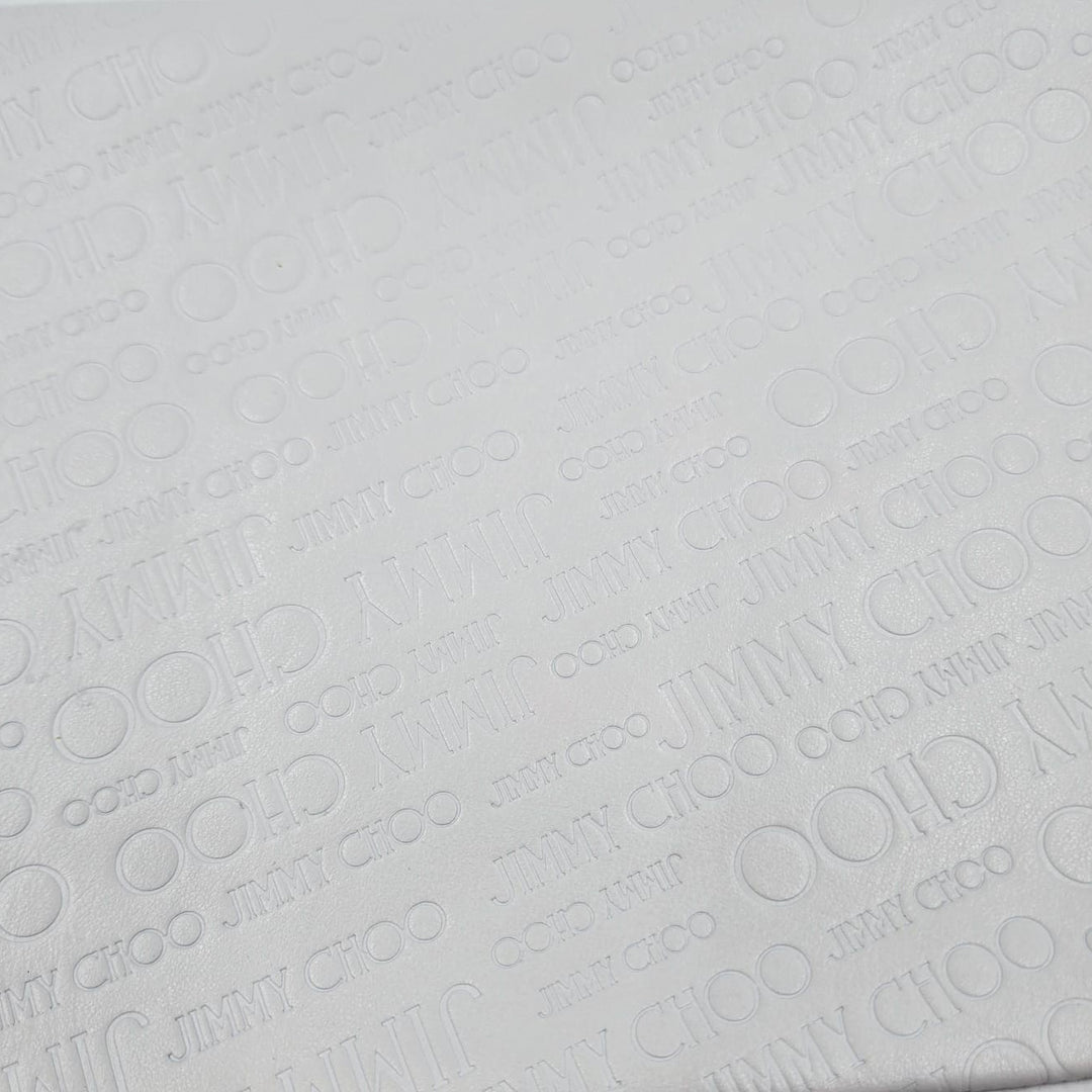 Jimmy Choo White Leather Clutch