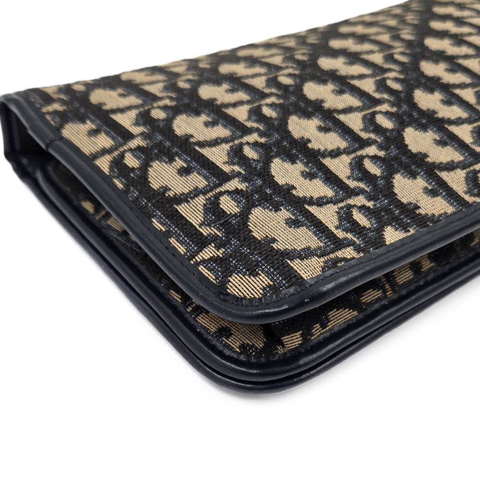 Christian Dior Vintage Monogram Canvas Chain Shoulder Flap Bag