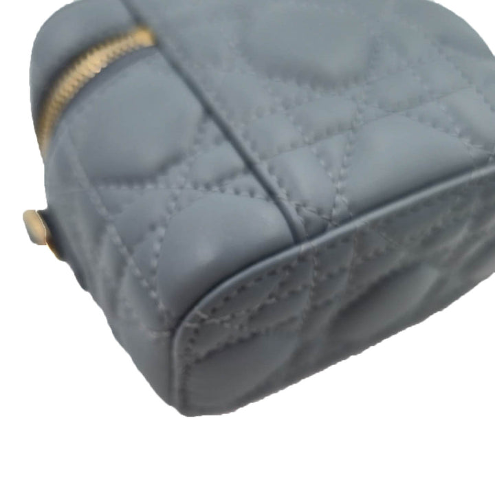Christian Dior Micro Cannage Lambskin Vanity Case