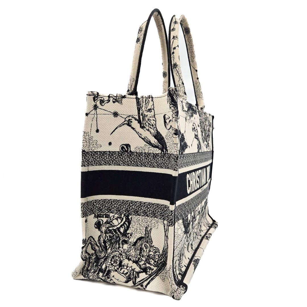 Christian Dior Medium Book Tote Zodiac Embroidery