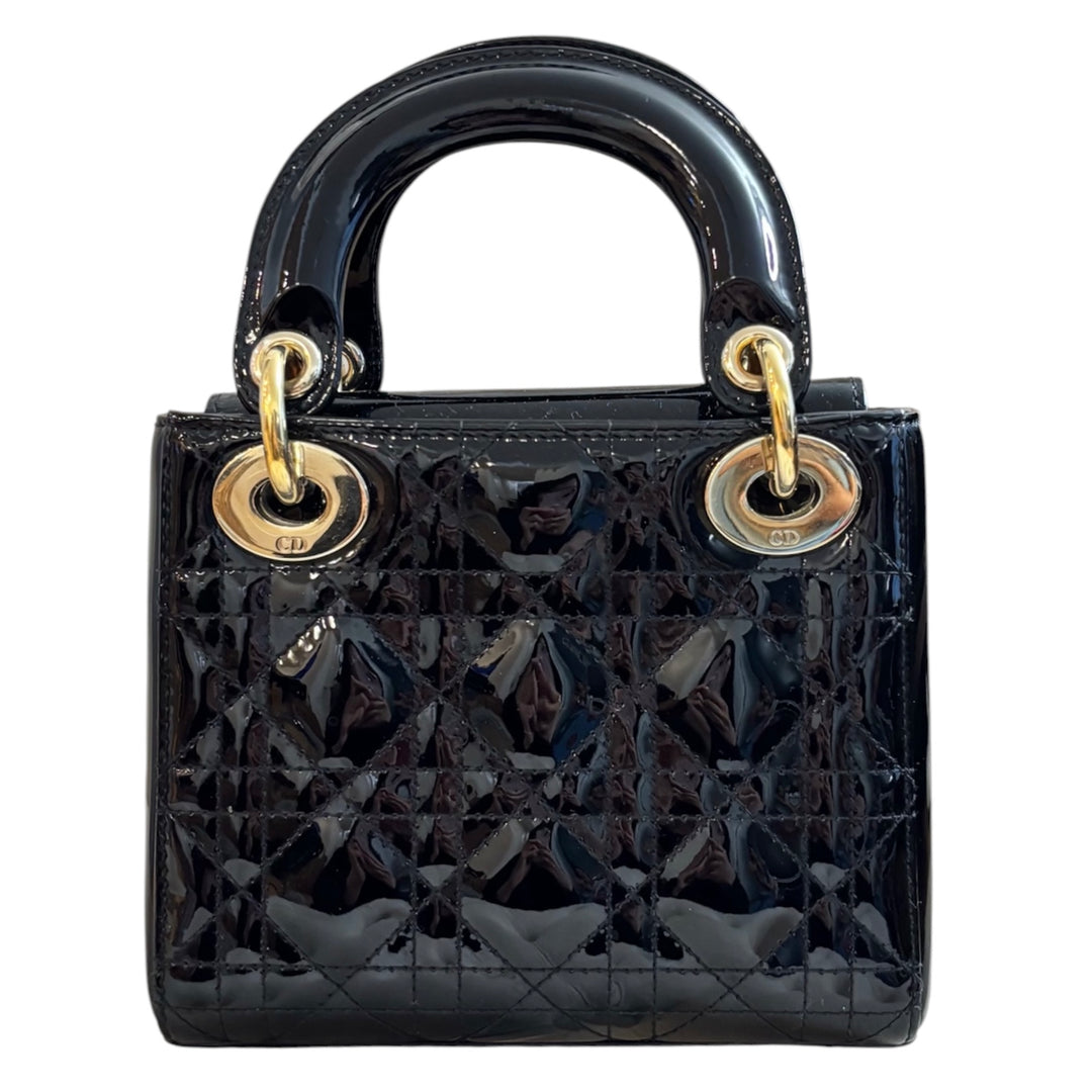 Christian Dior Patent Mini Lady Dior Bag