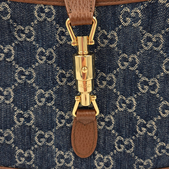 Gucci GG Denim Jackie 1961 Small Shoulder Bag