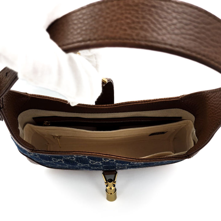 Gucci GG Denim Jackie 1961 Small Shoulder Bag