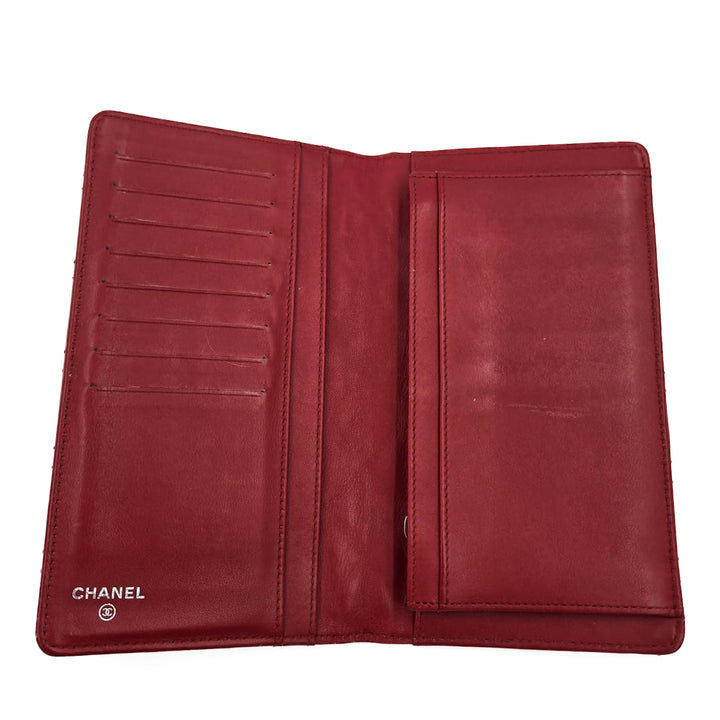 Chanel Patent Quilted Flap Wallet