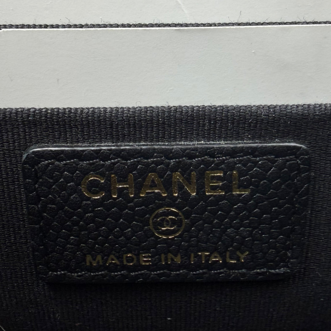 Chanel Caviar Long Vanity Case