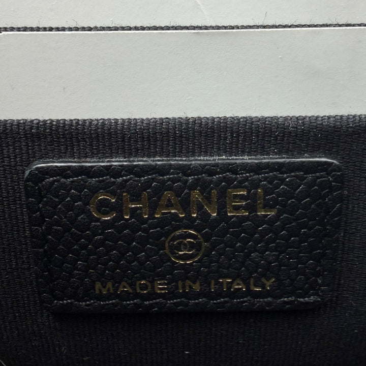 Chanel Caviar Long Vanity Case