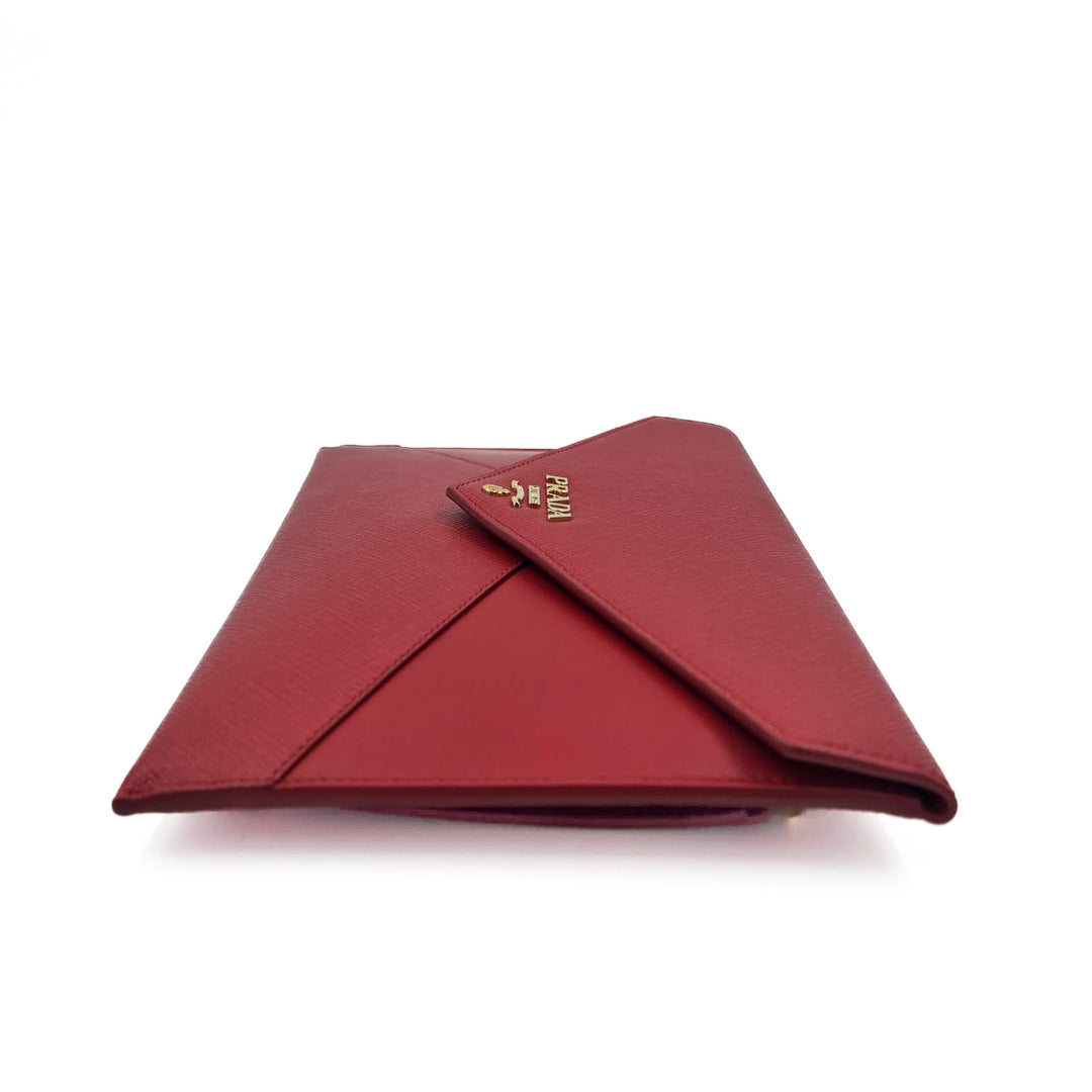 Prada Saffiano 3 Piece Clutch