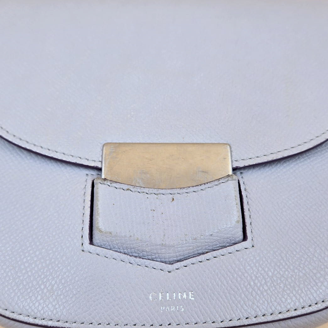 Celine Trotteur Small Grained Leather Crossbody