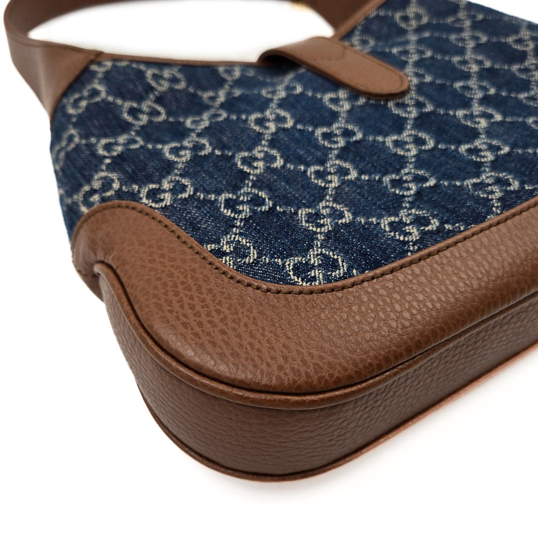 Gucci GG Denim Jackie 1961 Small Shoulder Bag