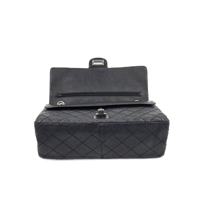 Chanel Black Aged Calfskin Reissue 2.55 Flap Bag 226