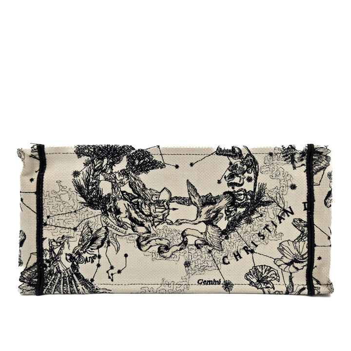 Christian Dior Medium Book Tote Zodiac Embroidery