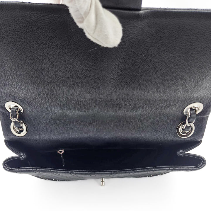 Chanel Medium Chevron Calfskin Stud Wars Flap Bag