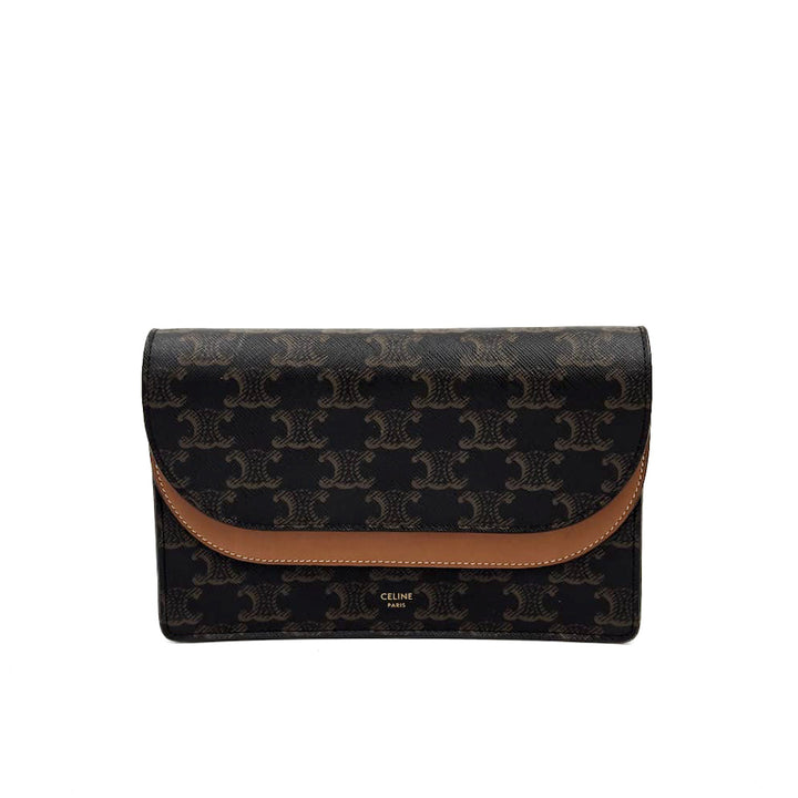 Celine Triomphe Wallet on Strap