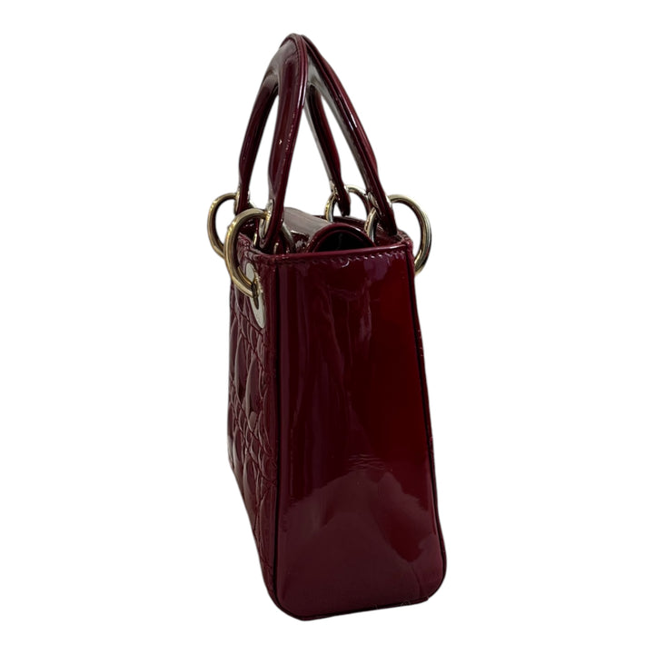 Christian Dior Patent Mini Lady Dior Bag