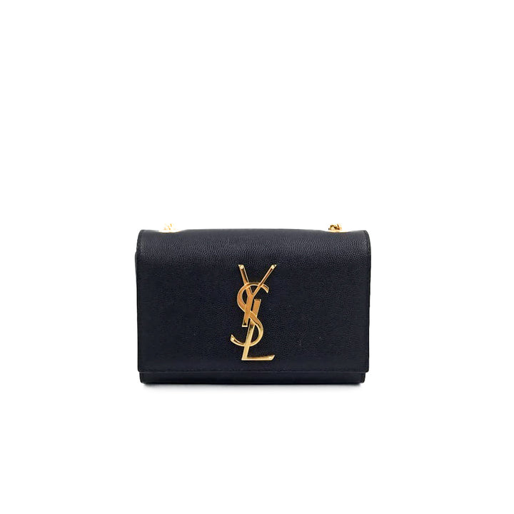 Saint Laurent Small Grained Calfskin Kate Bag