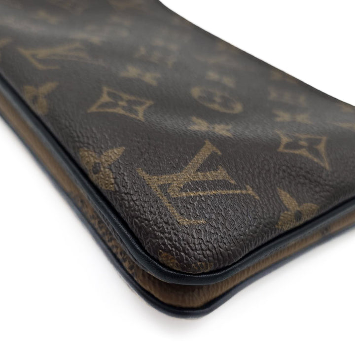 Louis Vuitton Double Zip Pochette Monogram Giant Reverse and Monogram