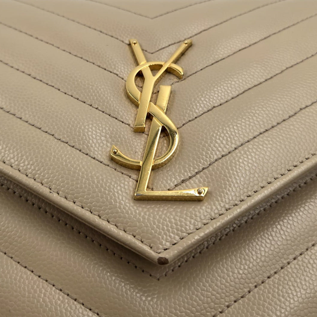Saint Laurent Cassandre Envelope Wallet On Chain