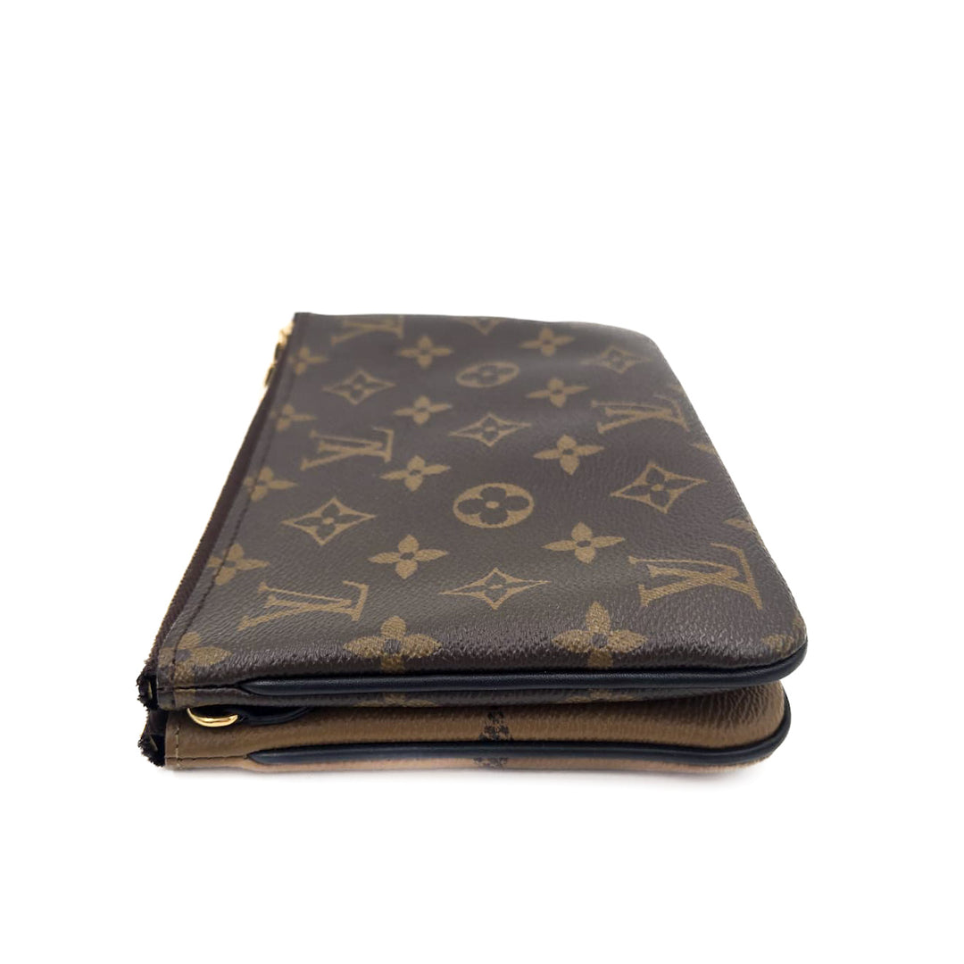 Louis Vuitton Double Zip Pochette Monogram Giant Reverse and Monogram