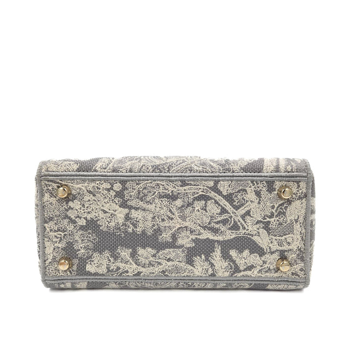 Christian Dior Medium Embroidered Canvas Lady D-Lite