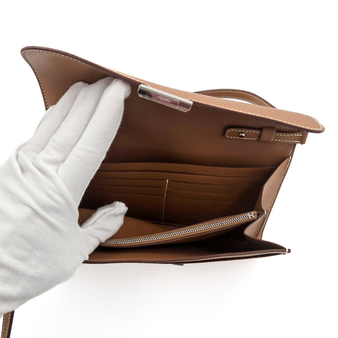 Hermes Gold Epsom Constance To Go Wallet