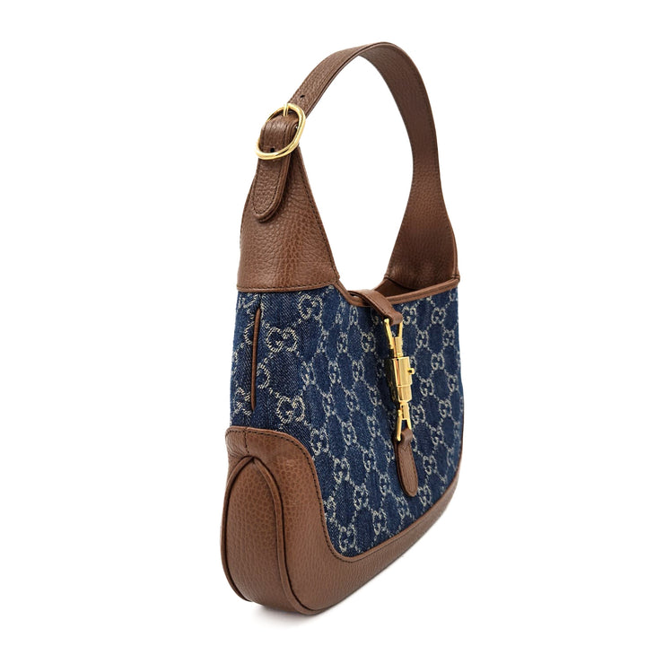 Gucci GG Denim Jackie 1961 Small Shoulder Bag