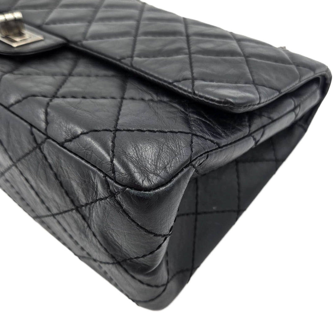 Chanel Black Aged Calfskin Reissue 2.55 Flap Bag 226