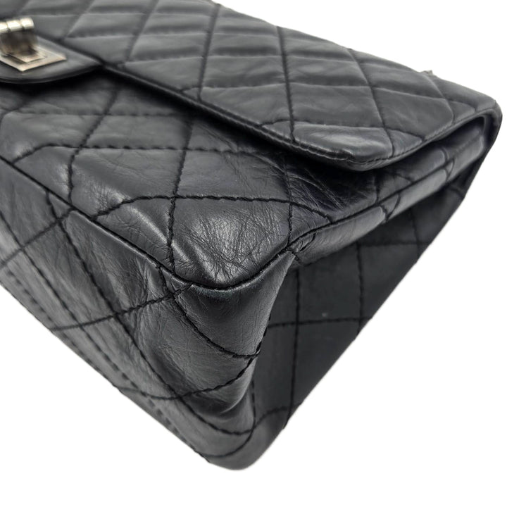 Chanel Black Aged Calfskin Reissue 2.55 Flap Bag 226