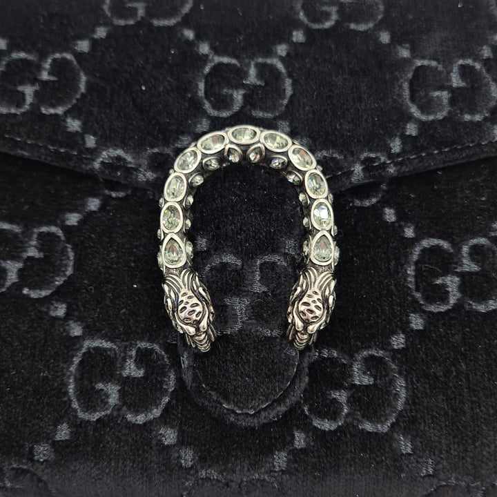 Gucci Velvet GG Supreme Monogram Small Dionysus
