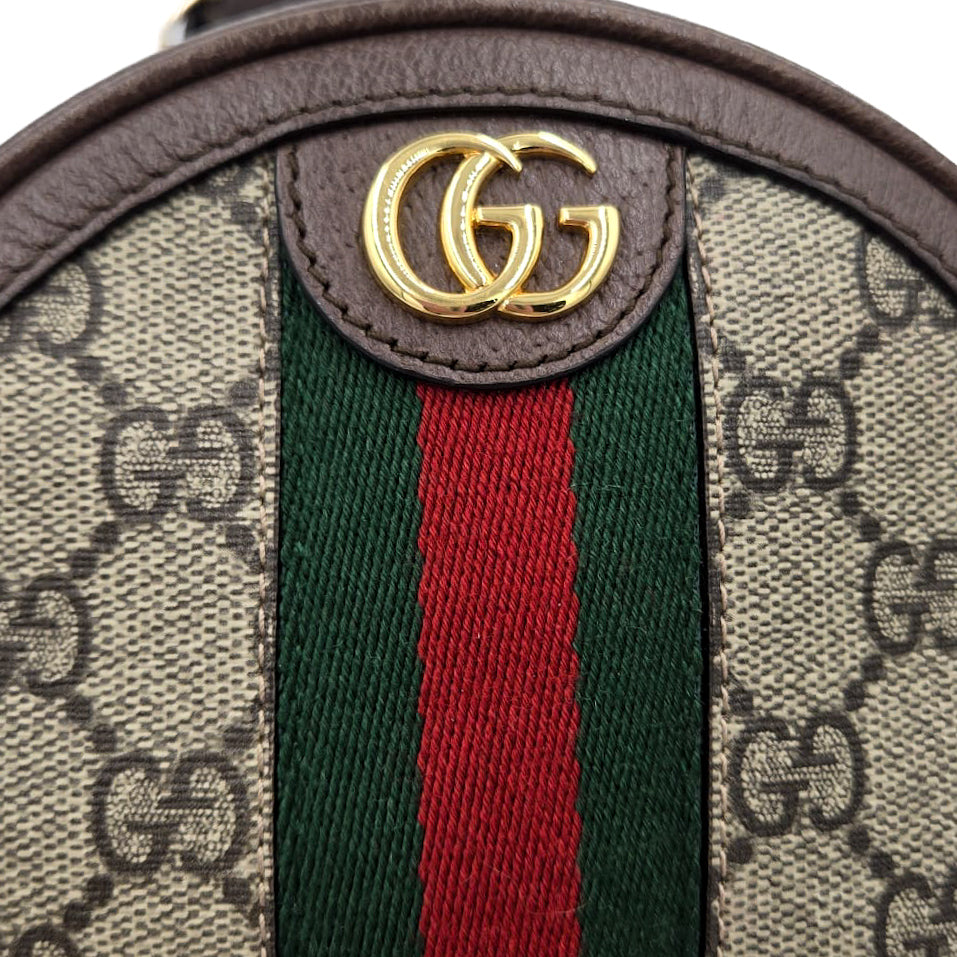 Gucci GG Supreme Ophidia Round Mini Backpack