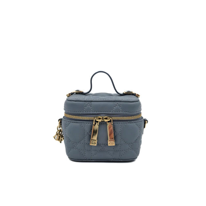 Christian Dior Micro Cannage Lambskin Vanity Case