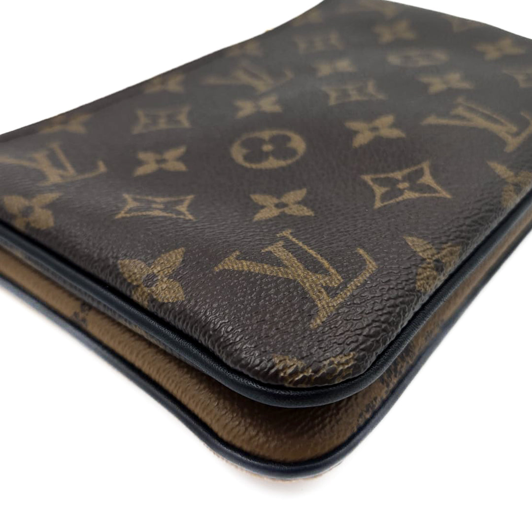 Louis Vuitton Double Zip Pochette Monogram Giant Reverse and Monogram