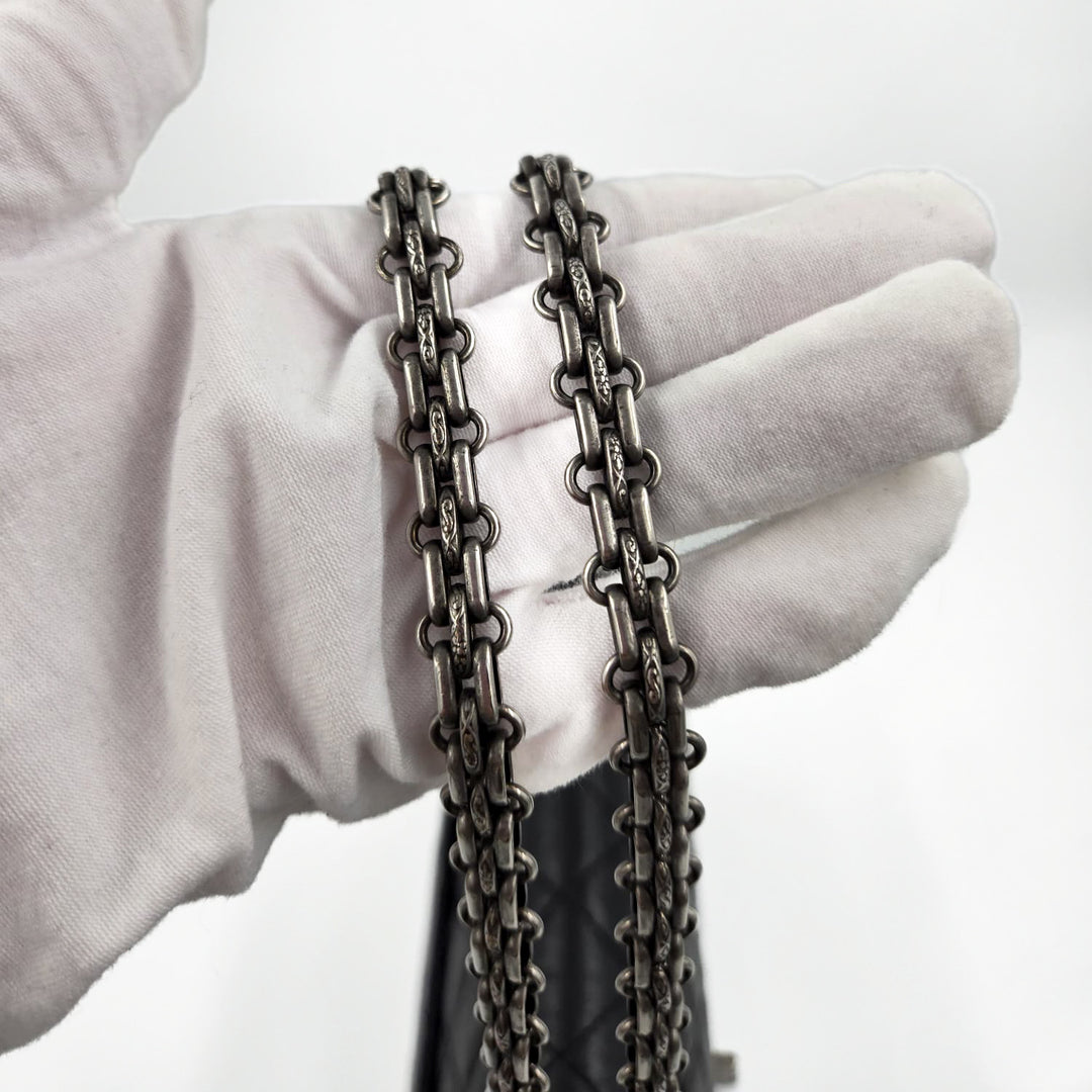 Chanel Black Aged Calfskin Reissue 2.55 Flap Bag 226