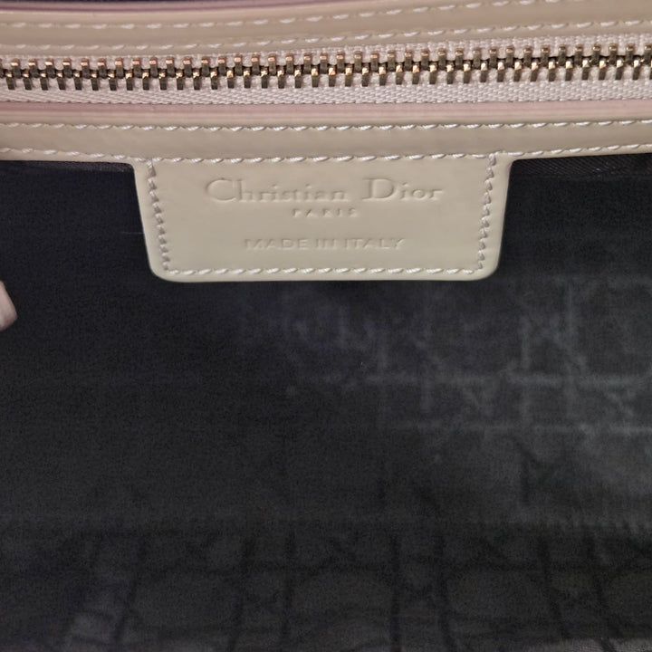 Christian Dior Patent Medium Lady Dior Bag