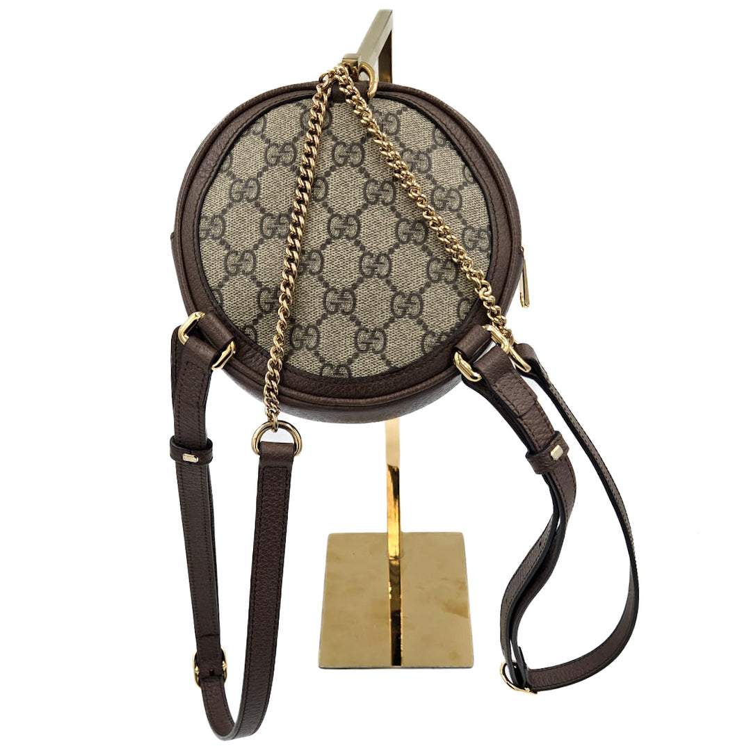 Gucci GG Supreme Ophidia Round Mini Backpack