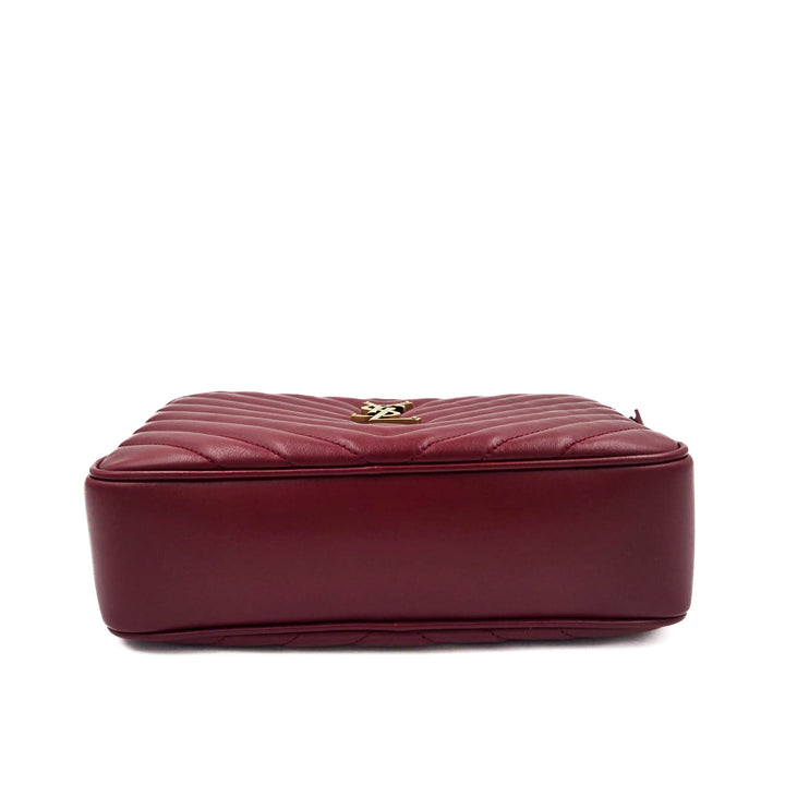 Saint Laurent Chevron Leather Lou Camera Bag