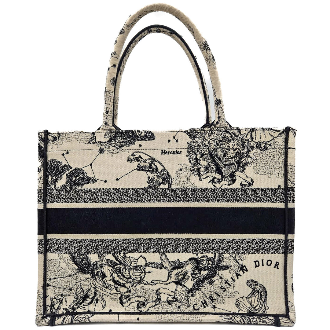Christian Dior Medium Book Tote Zodiac Embroidery