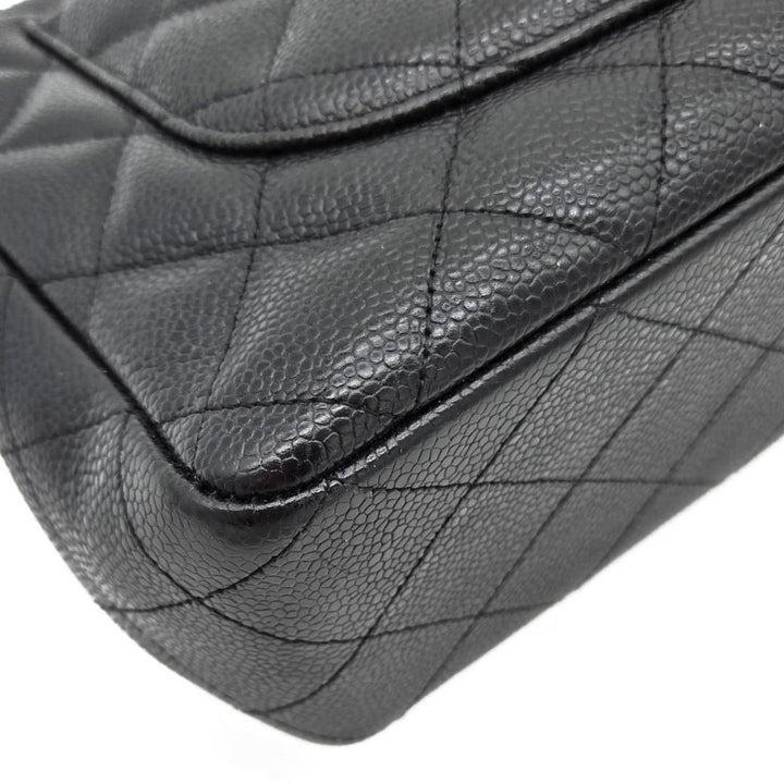 Chanel Black Caviar Classic Jumbo Single Flap Bag