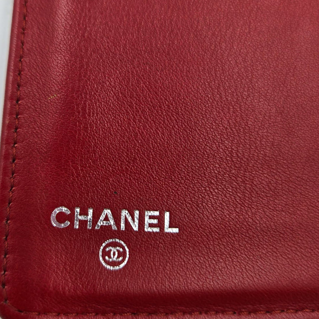 Chanel Patent Quilted Flap Wallet