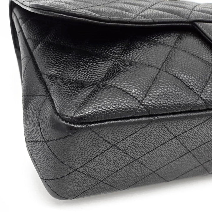 Chanel Black Caviar Classic Jumbo Single Flap Bag