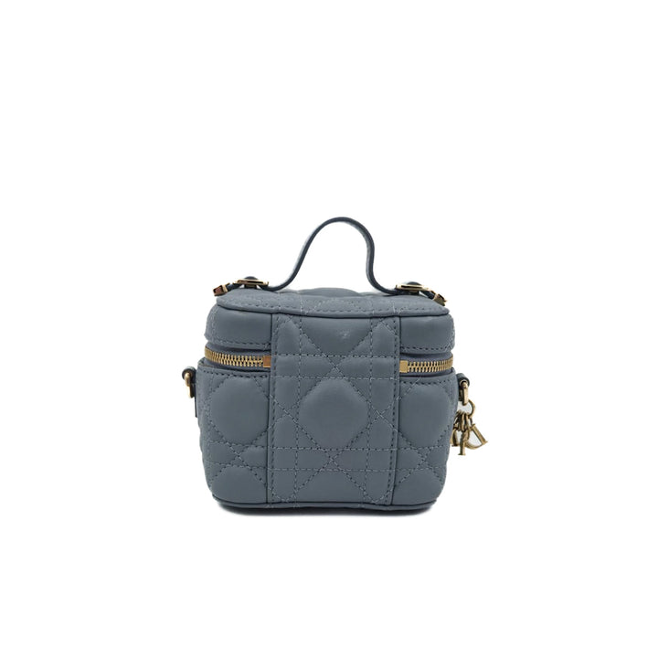Christian Dior Micro Cannage Lambskin Vanity Case
