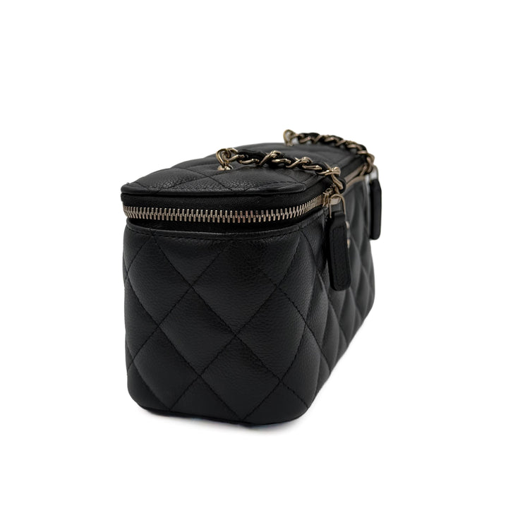 Chanel Caviar Long Vanity Case