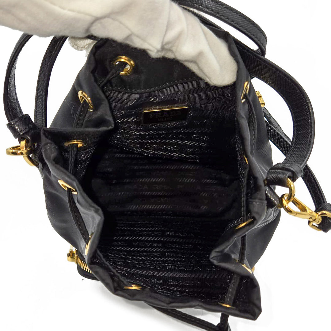 Prada Duet Re-Nylon Bucket Bag