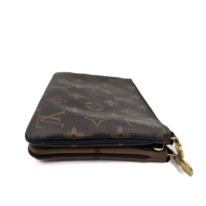 Louis Vuitton Double Zip Pochette Monogram Giant Reverse and Monogram