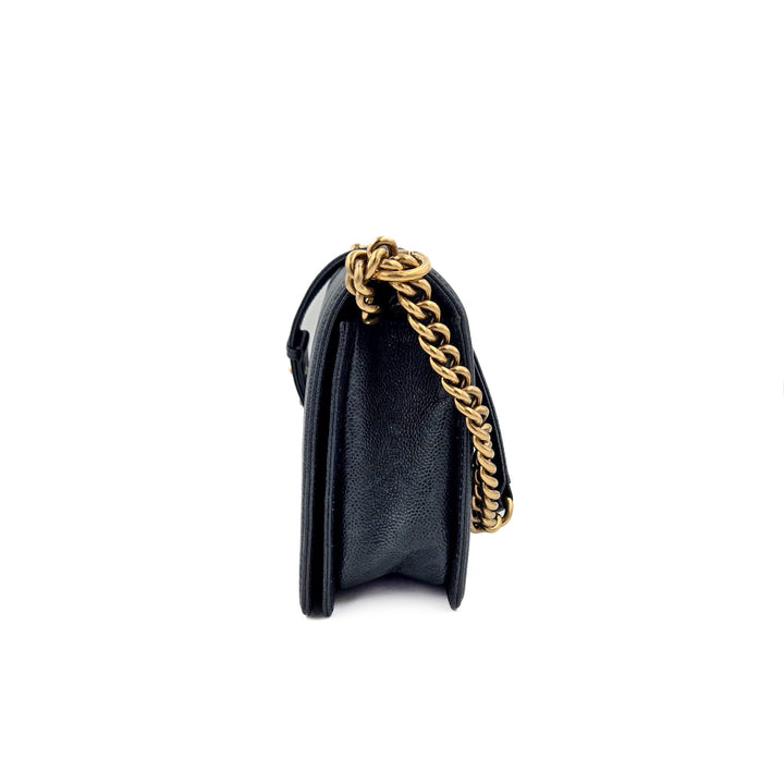 Chanel Large Blue Calfskin Boy Bag